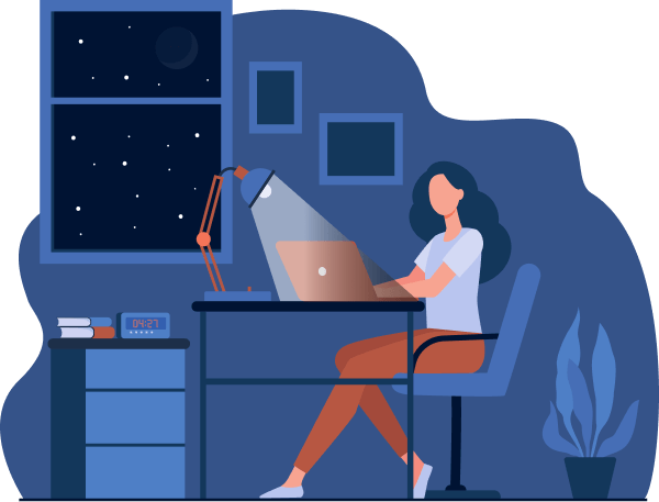 Office work illustration